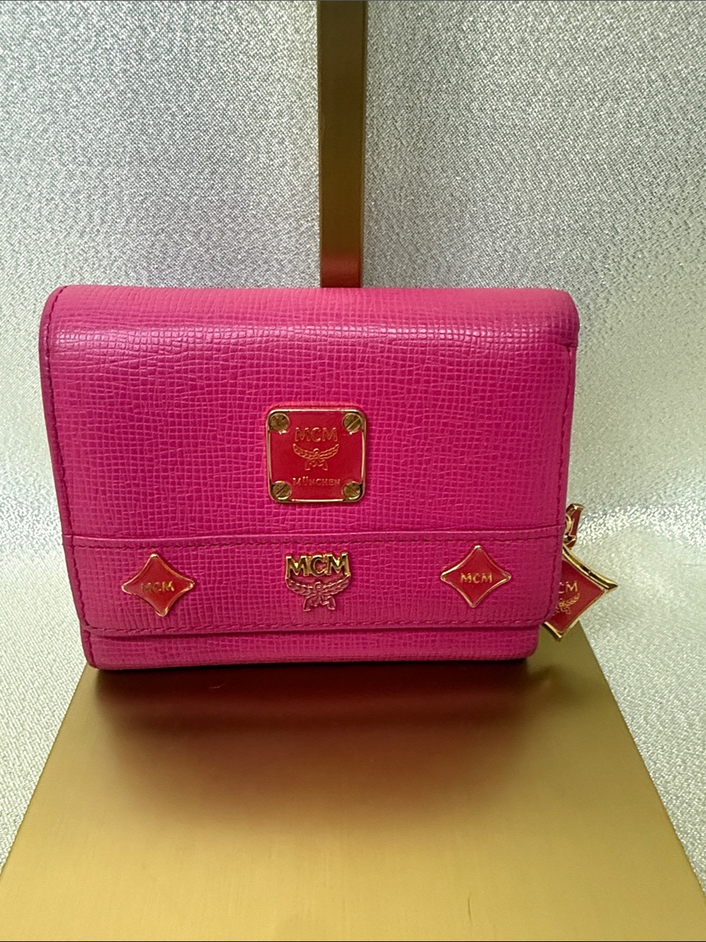 MCM Pink Leather Wallet